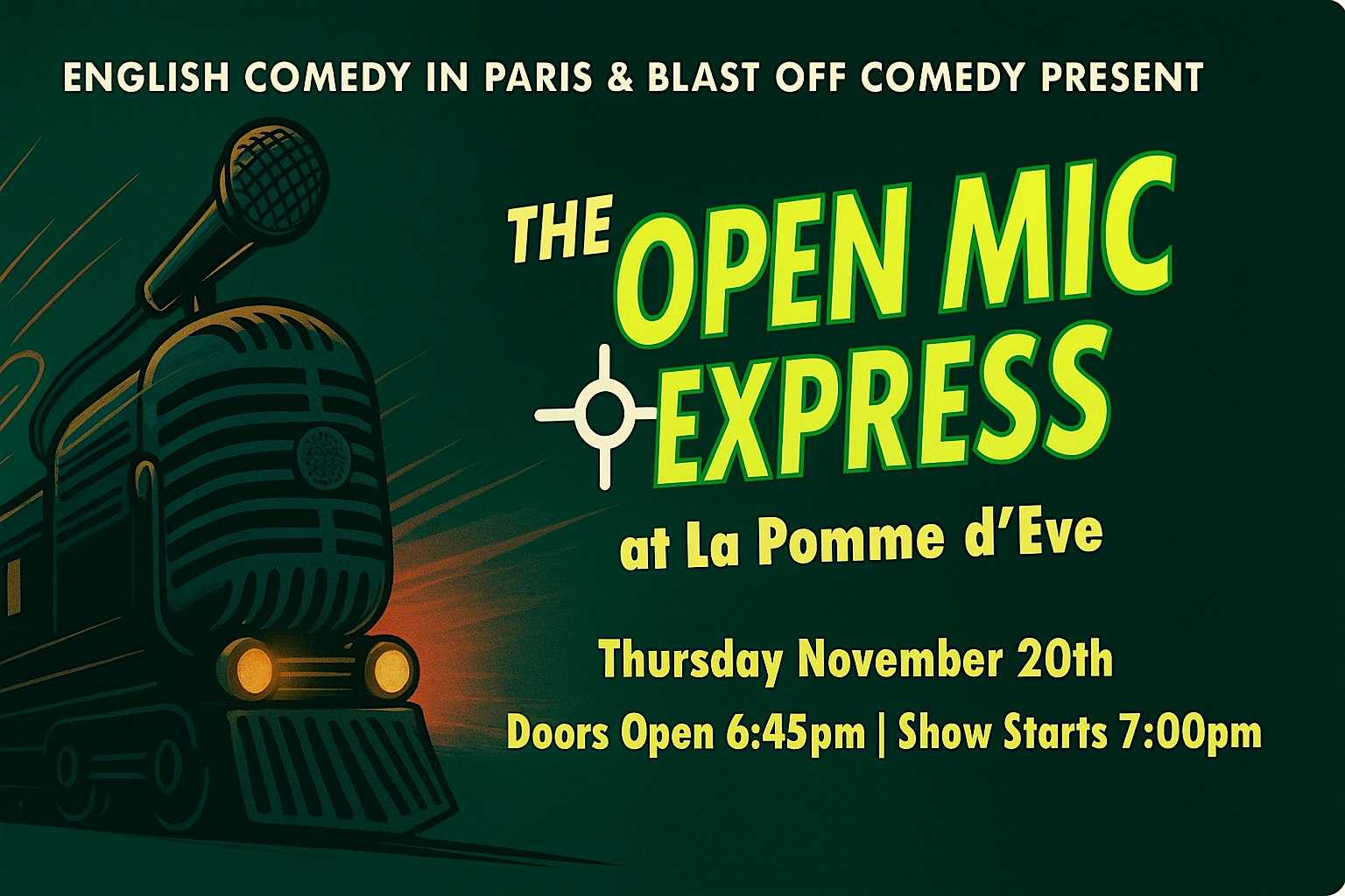 The Open Mic Express - Paris' Shortest Comedy Show